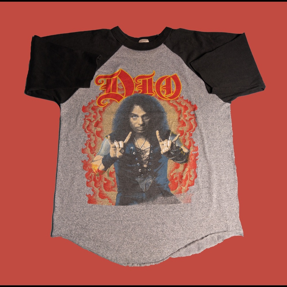 DIO vintage rock band Ragnan type tee